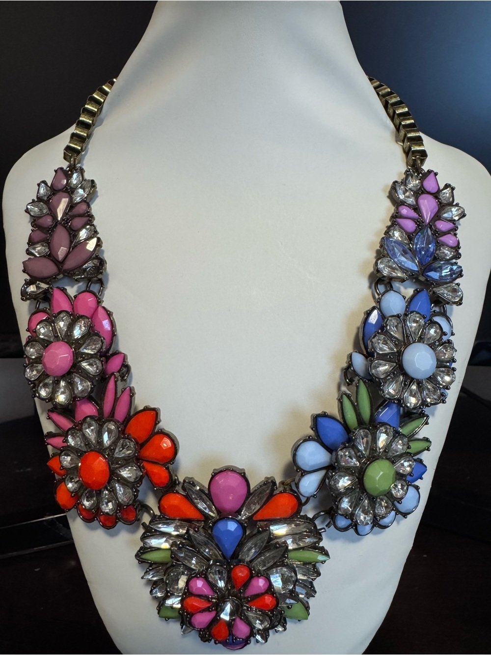 VINTAGE Floral Statement Necklace
